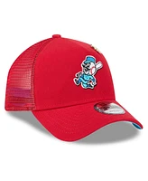 New Era Men's Red Cincinnati Reds 2025 Big League Chew A-Frame 9FORTY Adjustable Trucker Hat
