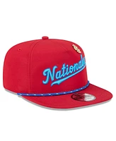 New Era Men's Red Washington Nationals 2025 Big League Chew Golfer Snapback Hat