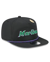 New Era Men's Black Miami Marlins 2025 Big League Chew Golfer Snapback Hat