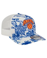 New Era Men's White New York Knicks Lemon Tree 9SEVENTY Adjustable Hat