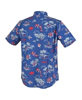 Reyn Spooner Men's Royal Buffalo Bills Throwback Kekai Performance Button-Down Shirt