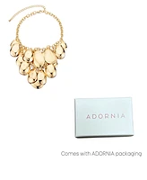 Adornia Gold Petal Bib Necklace