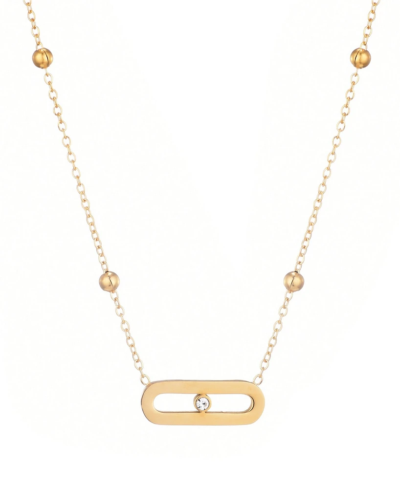 Adornia Tarnish Resistant Bar Necklace