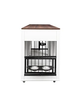 Furniture Style Dog Cage with Double Door