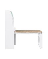 Streamdale Furniture Compact Buffet Hutch Foldable Table Storage