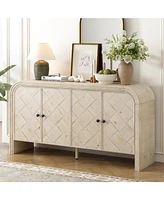 Streamdale Furniture Woven Wood Slat Door Sideboard