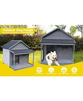 Large Balcony Dog House with Terrace