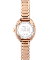 Coach Women's Sammy Rose Gold Tone Stainless Steel Stretch Bracelet Watch, 22.5mm