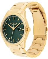 Coach Men's Oliver Gold Tone Stainless Steel Bracelet Watch, 41mm