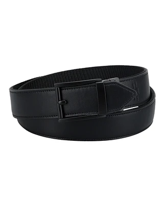 Kenneth Cole Reaction Men's Two-in-One Reversible Fabric and Artificial Leather Track Lock Belt