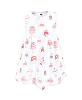 Hudson Baby Girls Cotton Dress and Cardigan Set
