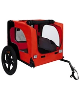 Pet Bike Trailer - Folding, Quick Release, Leash