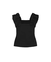 City Chic Plus Aria Frill Top