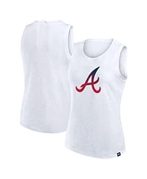 Fanatics Women's White Atlanta Braves Activate Slub Tank Top