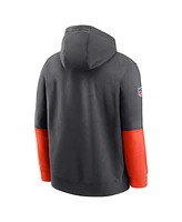 Nike Men's Anthracite Cleveland Browns 2024 Sideline Club Pullover Hoodie