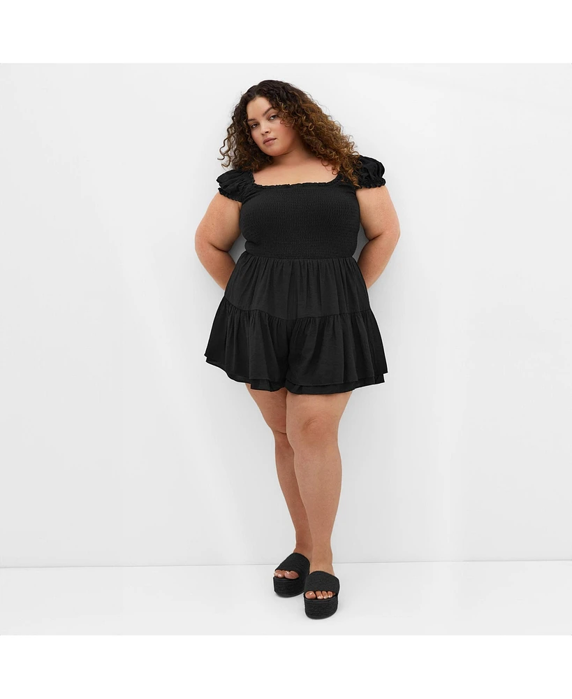 City Chic Plus Zuri Playsuit
