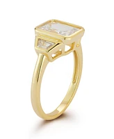 Rachel Zoe 14K Gold Plated Sterling Silver Cocktail Ring
