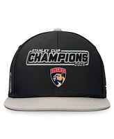 Fanatics Men's Black Florida Panthers 2025 Stanley Cup Champions Snapback Hat