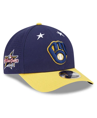 New Era Men's Navy/Gold Milwaukee Brewers 2025 Mlb All-Star Game 9FORTY M-Crown Adjustable Hat