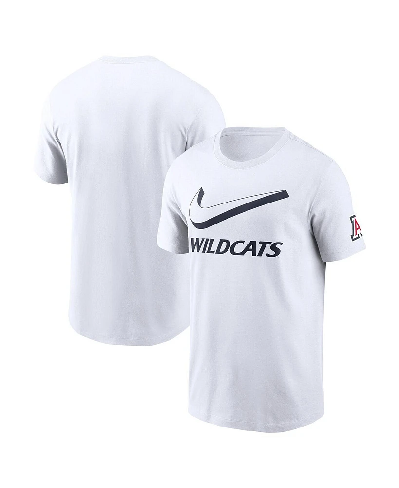 Nike Men's White Arizona Wildcats Primetime 2-Hit Swoosh T-Shirt