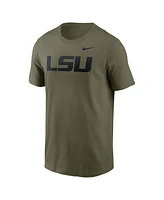 Nike Men's Olive Lsu Tigers Primetime Logo Performance T-Shirt