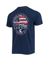 Image One Men's Navy Michigan State Spartans Campus Americana T-Shirt