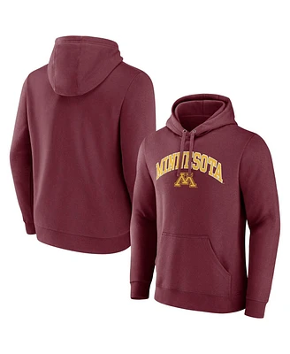 Fanatics Men's Maroon Minnesota Golden Gophers Arched Logo Pullover Hoodie