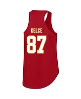 Fanatics Women's Travis Kelce Red Kansas City Chiefs Plus Name Number Tank Top
