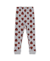 Outerstuff Preschool 2-Piece Heather Gray Chicago Bears Long Sleeve T-Shirt and Pants Sleep Set