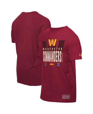 New Era Men's Burgundy Washington Commanders 2025 Nfl Training Camp T-Shirt