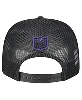 New Era Men's Black Baltimore Ravens Team Collection 9SEVENTY Stretch-Snap Adjustable Hat
