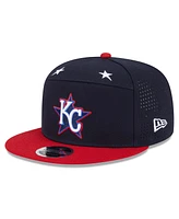 New Era Men's Navy/Red Kansas City Royals 2025 Mlb All-Star Game Workout Side Patch 9FIFTY Snapback Hat