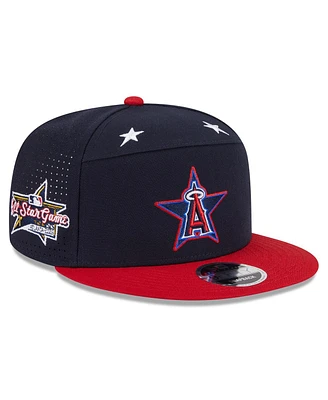 New Era Men's Navy/Red Los Angeles Angels 2025 Mlb All-Star Game Workout Side Patch 9FIFTY Snapback Hat