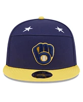 New Era Men's Navy/Gold Milwaukee Brewers 2025 Mlb All-Star Game Side Patch 9FIFTY Snapback Hat
