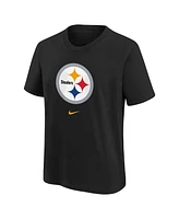 Nike Big Boys and Girls Black Pittsburgh Steelers Primary Logo Legend T-Shirt