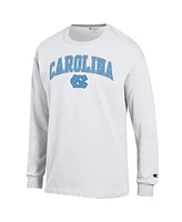 Champion Men's White North Carolina Tar Heels Arch Over Logo Long Sleeve T-Shirt