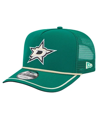 New Era Men's Kelly Green Dallas Stars Vintage Team Rope A-Frame 9FIFTY Snapback Hat