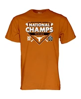 Blue 84 Men's and Women's Texas Orange Longhorns 2025 Ncaa Softball College World Series Champions Schedule T-Shirt
