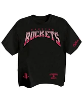 Two Hype Men's Black Houston Rockets Drip Dime Collection Premium T-Shirt