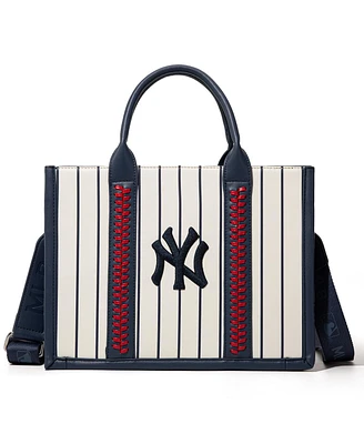 Montana West New York Yankees Whipstitch Crossbody Tote Handbag