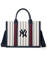 Montana West New York Yankees Whipstitch Crossbody Tote Handbag