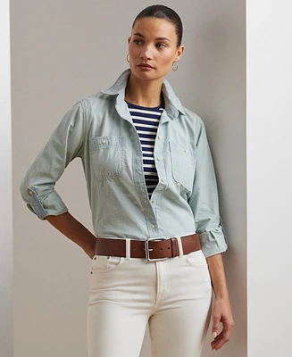 Lauren Ralph Cotton Chambray Shirt