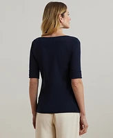 Lauren Ralph Stretch Boatneck Top