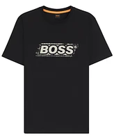 Boss by Hugo Men's Logo Artwork Cotton-Jersey T-Shirt
