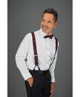 Trafalgar Christian the Romantic Brocade Silk Button End Suspenders