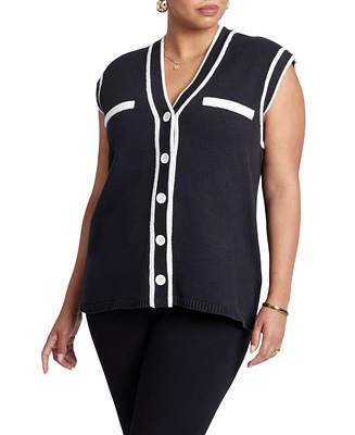 Eloquii Women's Oversized Sweater Vest