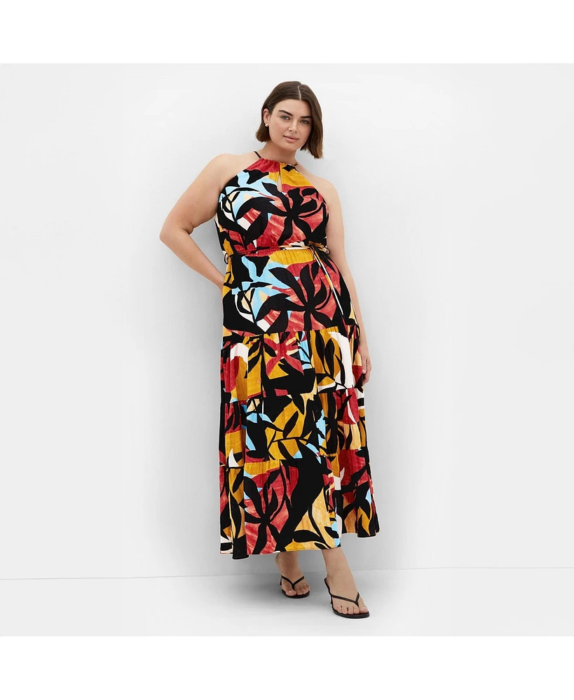 City Chic Women's Island Getaway Maxi Dress