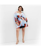 City Chic Women's Chloe Print Dress
