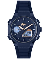 Lacoste Men's LC33 Midnight Navy Silicone Strap Watch, 44.8mm