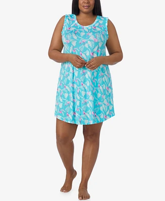 Ellen Tracy Plus Sleeveless Short Chemise